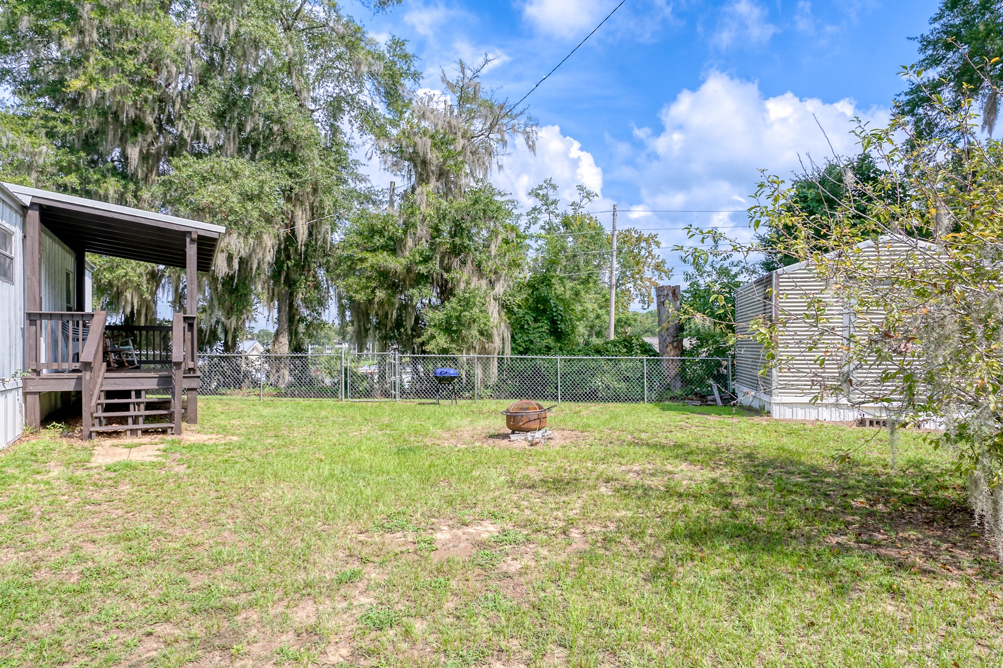Community beach, boat ramp and dock